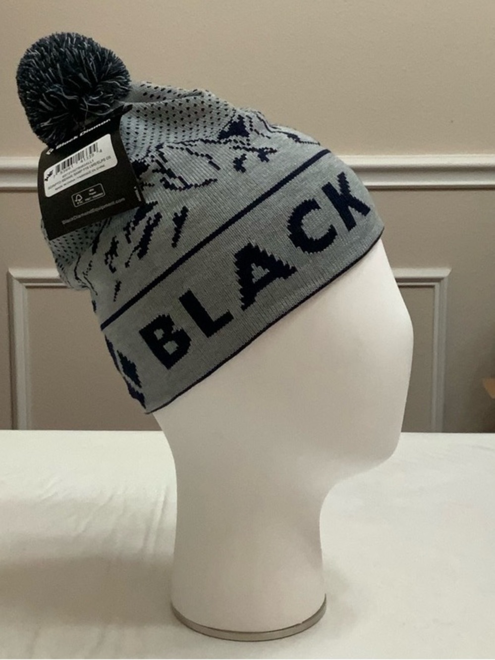 Black Diamond SCRIPTO POM BEANIE - Limestone/Eclipse